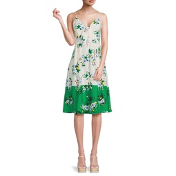 Floral Tie Front Day Dress