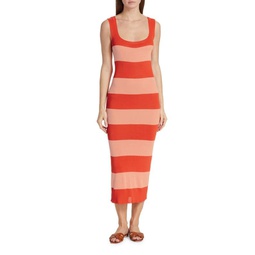 Striped Tank Midi Dress