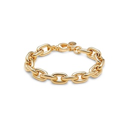 14K Goldplated Sterling Silver Link Chain Bracelet