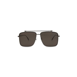 60MM Square Aviator Sunglasses