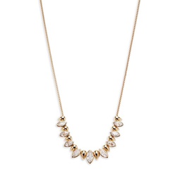 Marquis 18K Goldplated Cubic Zirconia Necklace