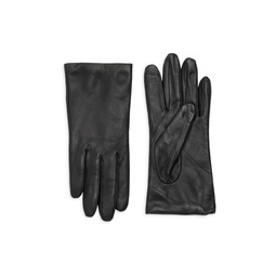 Leather Cashmere Lined Tech Gloves
