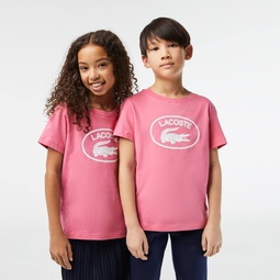 Kids Contrast Branded Cotton Jersey T-Shirt