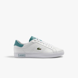 Men's Powercourt 2.0 Turquoise Leather Sneakers