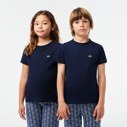 Kids Plain Cotton Jersey T-Shirt