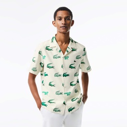 Men's Printed Short-Sleeved Golf Shirt