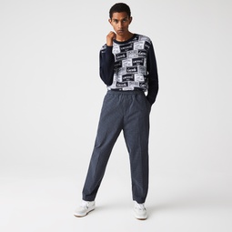 Mens Heritage Checkered Stretch Cotton Sweatpants