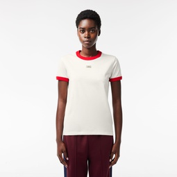 Womens Slim Fit Cotton Tennis T-Shirt