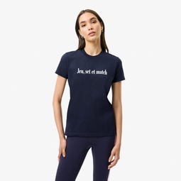 Womens Lacoste x Bandier Jersey T-Shirt