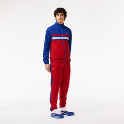 Mens Logo Stripe Tennis Sweatsuit