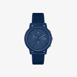 Mens Lacoste.12.12 Chrono Watch Blue Silicone