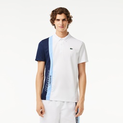 Mens Regular Fit Recycled Knit Tennis Polo