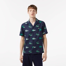 Men's Printed Short-Sleeved Golf Shirt