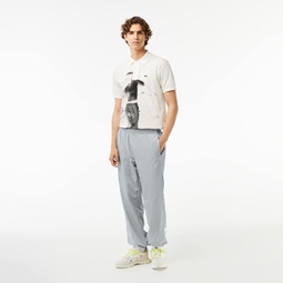 Mens Contrast Details Relaxed Fit Sweatpants