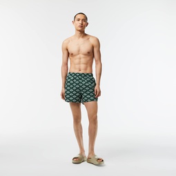 Men's Two-Tone Monogram Swim Trunks