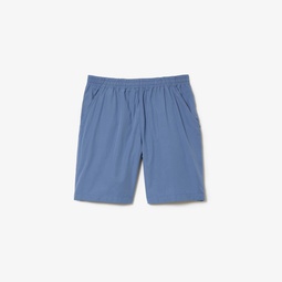 Mens Relaxed Fit Washed Effect Elastic Bermuda Shorts