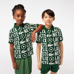 Kids' Lacoste x Netflix Organic Cotton Polo