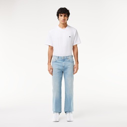 Mens 5 Pocket Straight Cut Indigo Jeans