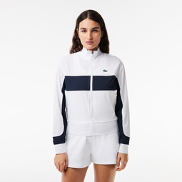 Womens Ultra-Dry Colorblock Stretch Tennis Jacket