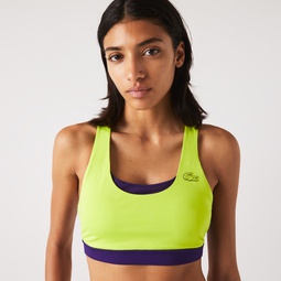 Womens SPORT Colorblock Recycled Polyester Sports Bra