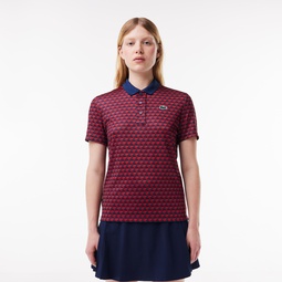 Womens Ultra-Dry Patterned Golf Polo