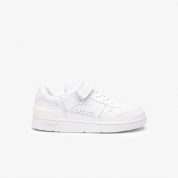 Womens T-Clip Velcro Leather Sneakers