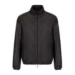 Reversible Leather to Nylon Jacket