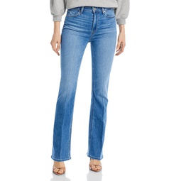 Laurel Canyon High Rise Flare Jeans in Bellflower Distressed