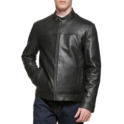 Bonded Leather Moto Jacket