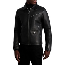 Leather Full Zip Jacket