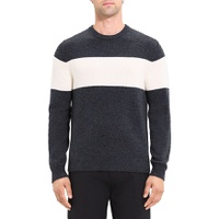Hilles Wool & Cashmere Stripe Crewneck Sweater