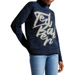 Logo Jacquard Knitted Sweater