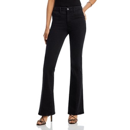 Laurel Canyon Wel High Rise Flare Jeans in Slater