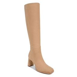 Womens Issabel Square Toe High Heel Boots