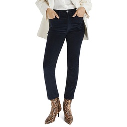 Wren High Rise Ankle Slim Corduroy Jeans in Salute