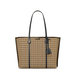 Perry Plaid Triple Compartment Tote