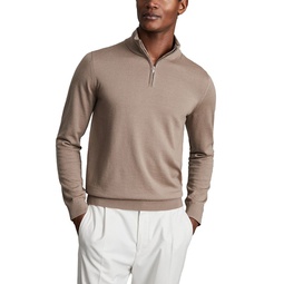 Blackhall Merino Wool Slim Fit Quarter Zip Mock Neck Sweater