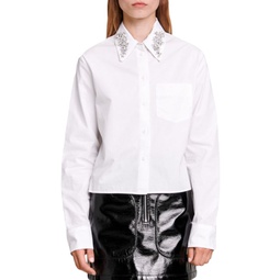 Cabrille Cotton Embellished Collar Shirt