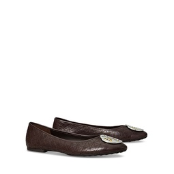 Womens Claire Quilted Slip On Ballet Flats