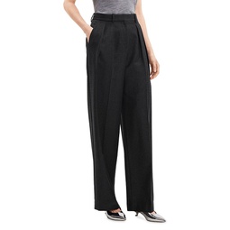 Double Pleated Wool Pants