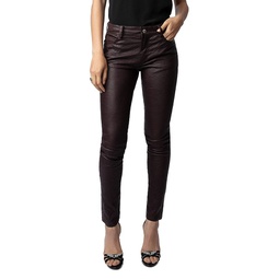 Textured Leather Pants