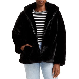 Chelsea Hooded Faux Fur Coat