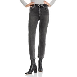 Wren High Rise Slim Ankle Jeans in Serjewel