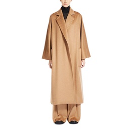 Olea Oversized Camel Wrap Coat