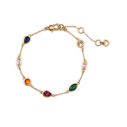 Showtime Multicolor Cubic Zirconia Chain Bracelet