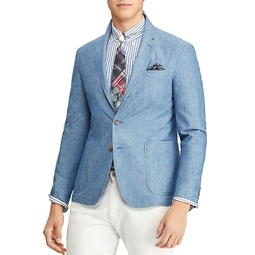 Chambray Slim Fit Suit Jacket