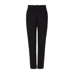 Straight Leg Jeans in Solid Black