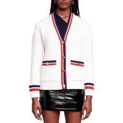 Medhi Cable Knit Cardigan Sweater