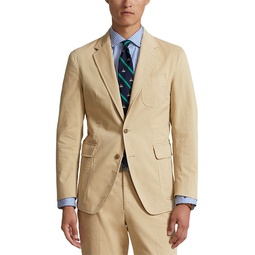 Garment Dyed Chino Unconstructed Trim Fit Suit Jacket