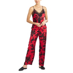 Floral Satin Pajamas Set